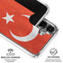 Turkish Flag Distressed Galaxy S26 Plus Clear Case