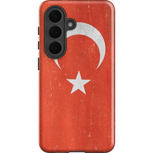 Turkish Flag Distressed Galaxy S26 Plus Impact Case