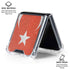 Turkish Flag Distressed Galaxy Z Flip6 Clear Case