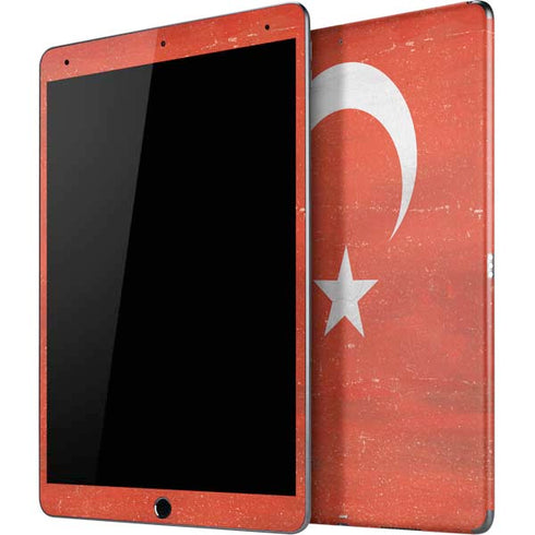 Turkish Flag Distressed iPad Skins
