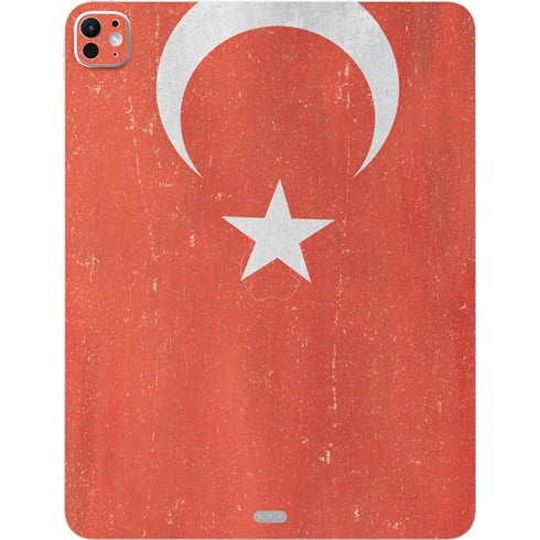 Turkish Flag Distressed iPad Pro 13in M4 (2024) Skin
