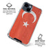 Turkish Flag Distressed iPhone 15 Clear Case