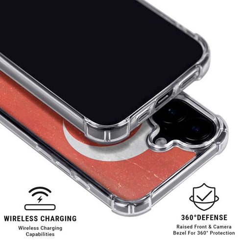 Turkish Flag Distressed iPhone 16 MagSafe Case