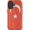 Turkish Flag Distressed iPhone 16 Plus Impact Case