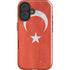 Turkish Flag Distressed iPhone 16 Plus Impact Case