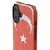 Turkish Flag Distressed iPhone 16 Plus Impact Case