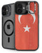 Turkish Flag Distressed iPhone 16 Plus Kickstand Case