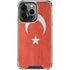 Turkish Flag Distressed iPhone 16 Pro Clear Case