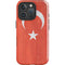 Turkish Flag Distressed iPhone 16 Pro Max Impact Case