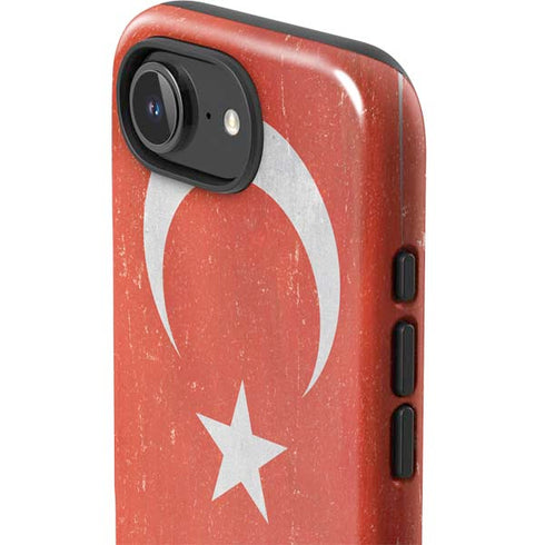 Turkish Flag Distressed iPhone 16e Impact Case