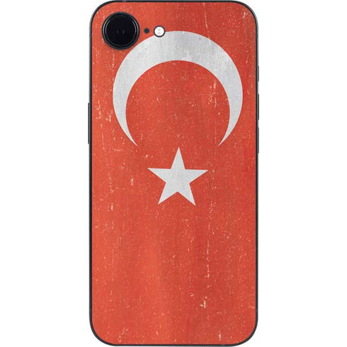 Turkish Flag Distressed iPhone 16e Skin
