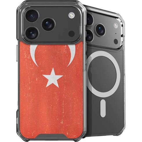 Turkish Flag Distressed iPhone 18 Pro MagSafe Case