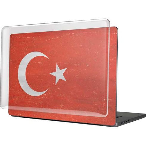 Turkish Flag Distressed MacBook Cases