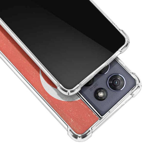 Turkish Flag Distressed Moto G Stylus 5G (2025) Clear Case