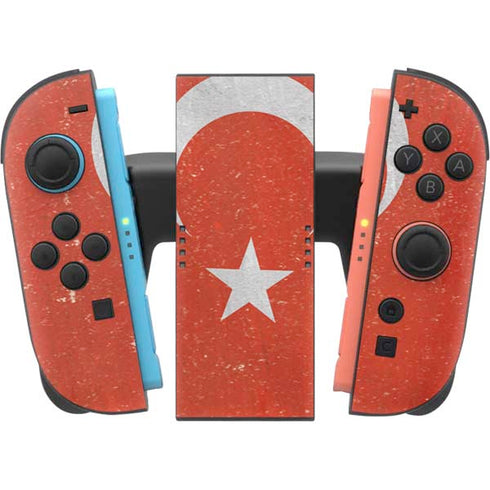 Turkish Flag Distressed Nintendo Switch 2 (2025) Joy-Con Controller Skin