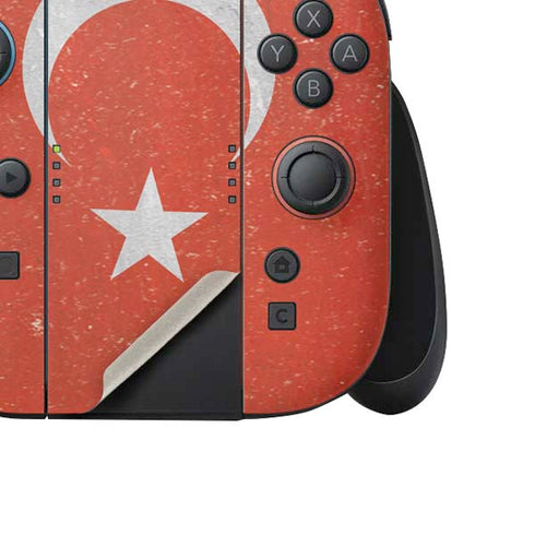Turkish Flag Distressed Nintendo Switch 2 (2025) Joy-Con Controller Skin