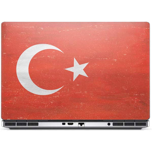 Turkish Flag Distressed Dell Precision Skin