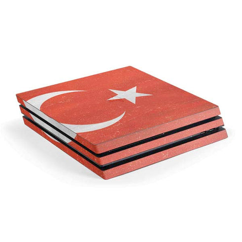Turkish Flag Distressed PlayStation PS4 Skins