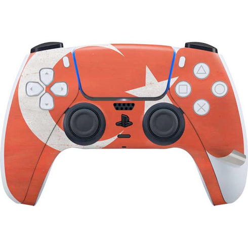 Turkish Flag Distressed PS5 Pro Bundle Skin