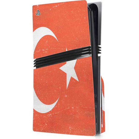 Turkish Flag Distressed PlayStation PS5 Skins