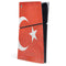 Turkish Flag Distressed PS5 Slim Digital Edition Console Skin