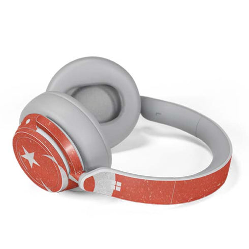 Turkish Flag Distressed Surface Headphones Skin
