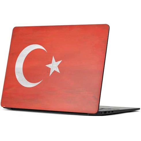 Turkish Flag Distressed Surface Laptop 7 13.8in Skin