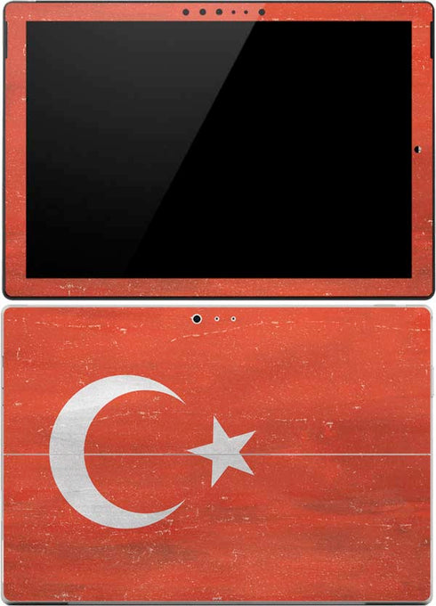 Turkish Flag Distressed Surface Pro (2017) Skin