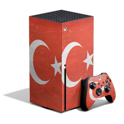 Turkish Flag Distressed Xbox Series X Bundle Skin