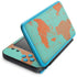Turquoise and Orange Marble Nintendo Skins