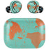 Turquoise and Orange Marble Amazon Echo Buds Skin