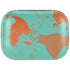 Turquoise and Orange Marble Amazon Echo Buds Skin