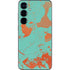 Turquoise and Orange Marble Galaxy A16 5G Skin