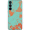 Turquoise and Orange Marble Galaxy A55 5G Skin