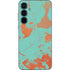 Turquoise and Orange Marble Galaxy A55 5G Skin