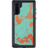 Turquoise and Orange Marble Galaxy Cases