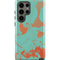 Turquoise and Orange Marble Galaxy S23 Ultra Pro Case