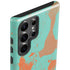 Turquoise and Orange Marble Galaxy S23 Ultra Pro Case