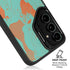 Turquoise and Orange Marble Galaxy S24 Plus Kickstand Case
