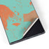 Turquoise and Orange Marble Galaxy S24 Ultra Skin