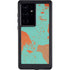 Turquoise and Orange Marble Galaxy S24 Ultra Waterproof Case