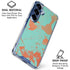 Turquoise and Orange Marble Galaxy S25 Plus Clear Case