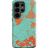 Turquoise and Orange Marble Galaxy S26 Ultra Impact Case