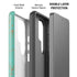 Turquoise and Orange Marble Galaxy S26 Ultra Impact Case