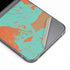 Turquoise and Orange Marble Galaxy Z Flip6 Skin