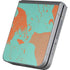 Turquoise and Orange Marble Galaxy Z Flip6 Skin