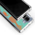 Turquoise and Orange Marble Galaxy Z Fold5 5G Clear Case