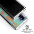 Turquoise and Orange Marble Galaxy Z Fold7 Clear Case