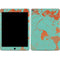 Turquoise and Orange Marble iPad Skins