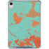 Turquoise and Orange Marble iPad 11th Gen (2025) Clear Case